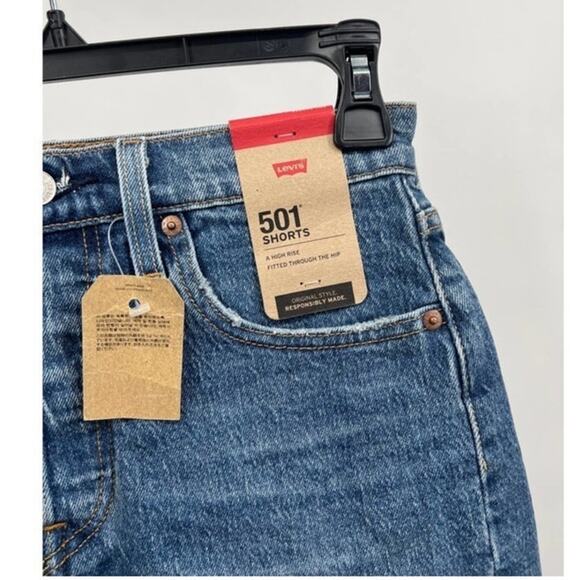 Levi's 501 High Rise Fitted Through The Hip Original Style Size 26 - Picture 6 of 7